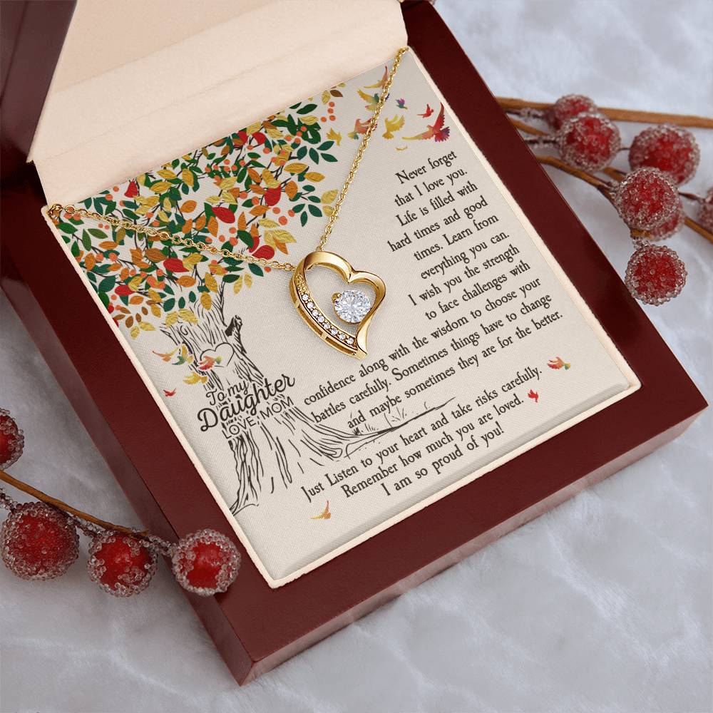 To My Daughter Necklace Never Forget How Much I Love You Gift For Daughter Daughter Necklace Gift Forever Love Necklace