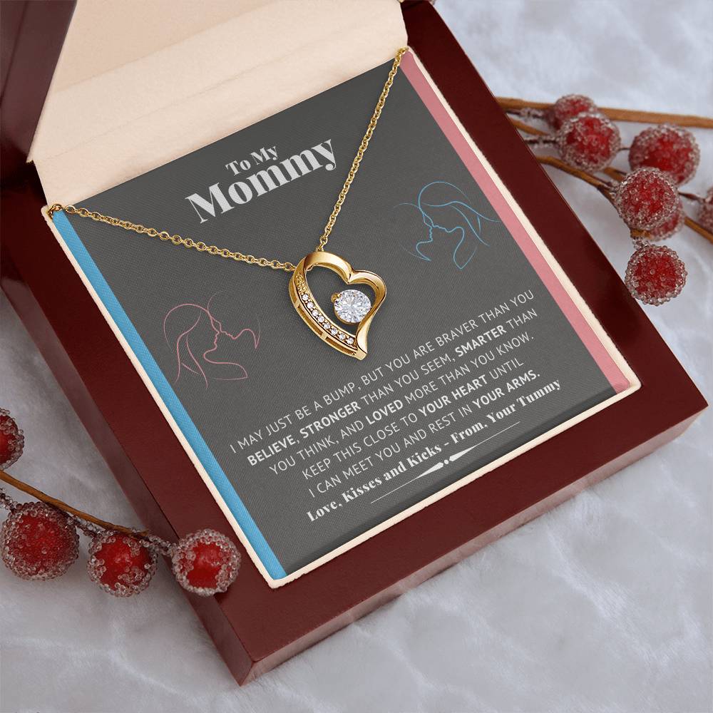 Mommy Necklace New Mom Mother's Day Gift First Time Mom Gift New Mom Gift Jewelry Gift For New Mom Necklace Forever Love Necklace
