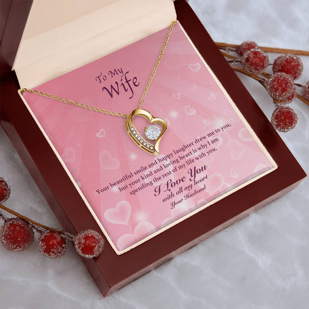 To My Wife Your Beautiful Smile Forever Love Necklace