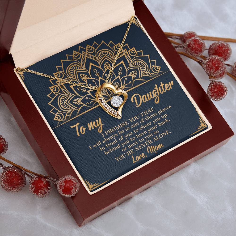 You're Never Alone Great Gift For Daughter 1 Forever Love Necklace