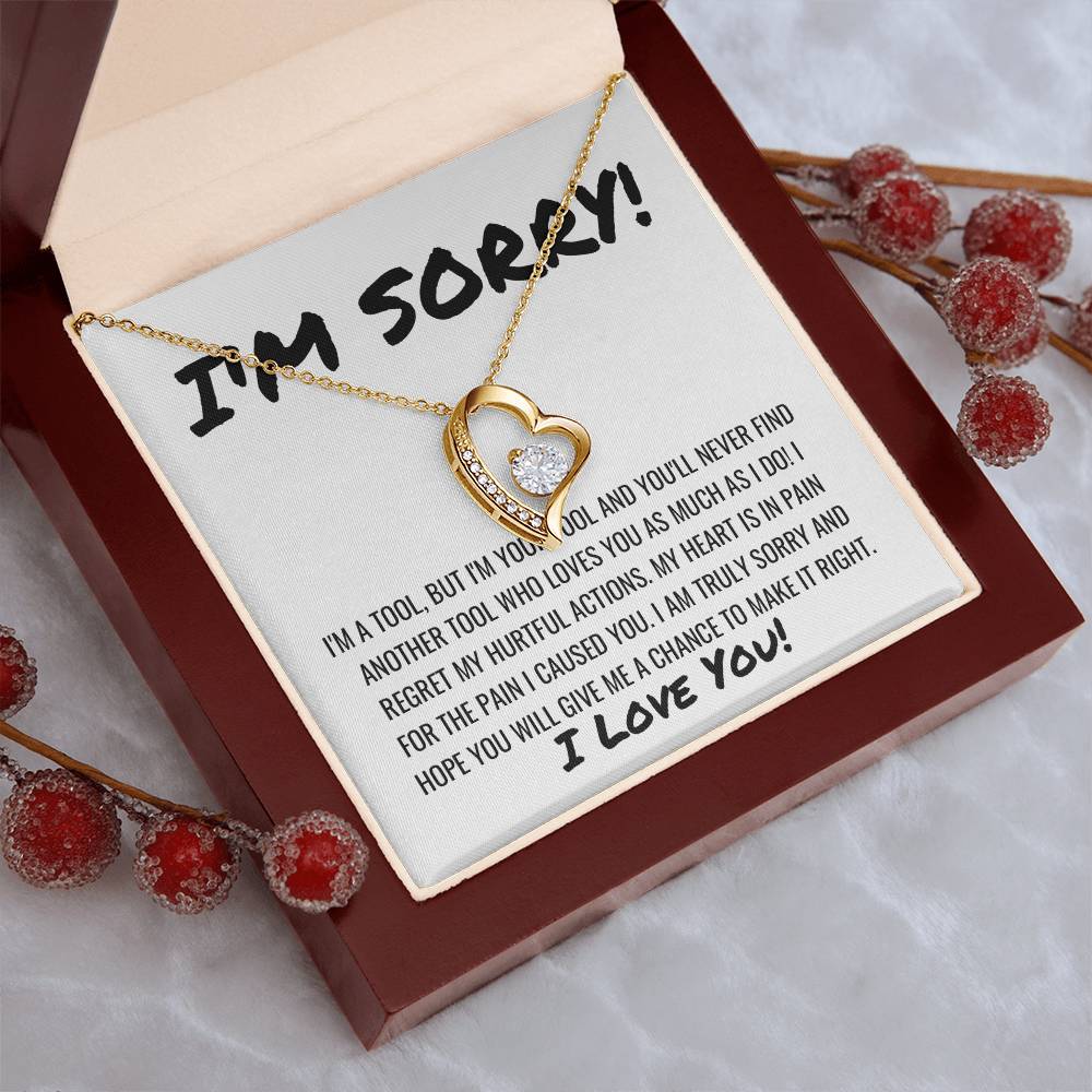 Sorry Apology Forever Love Necklace Forever Love Necklace