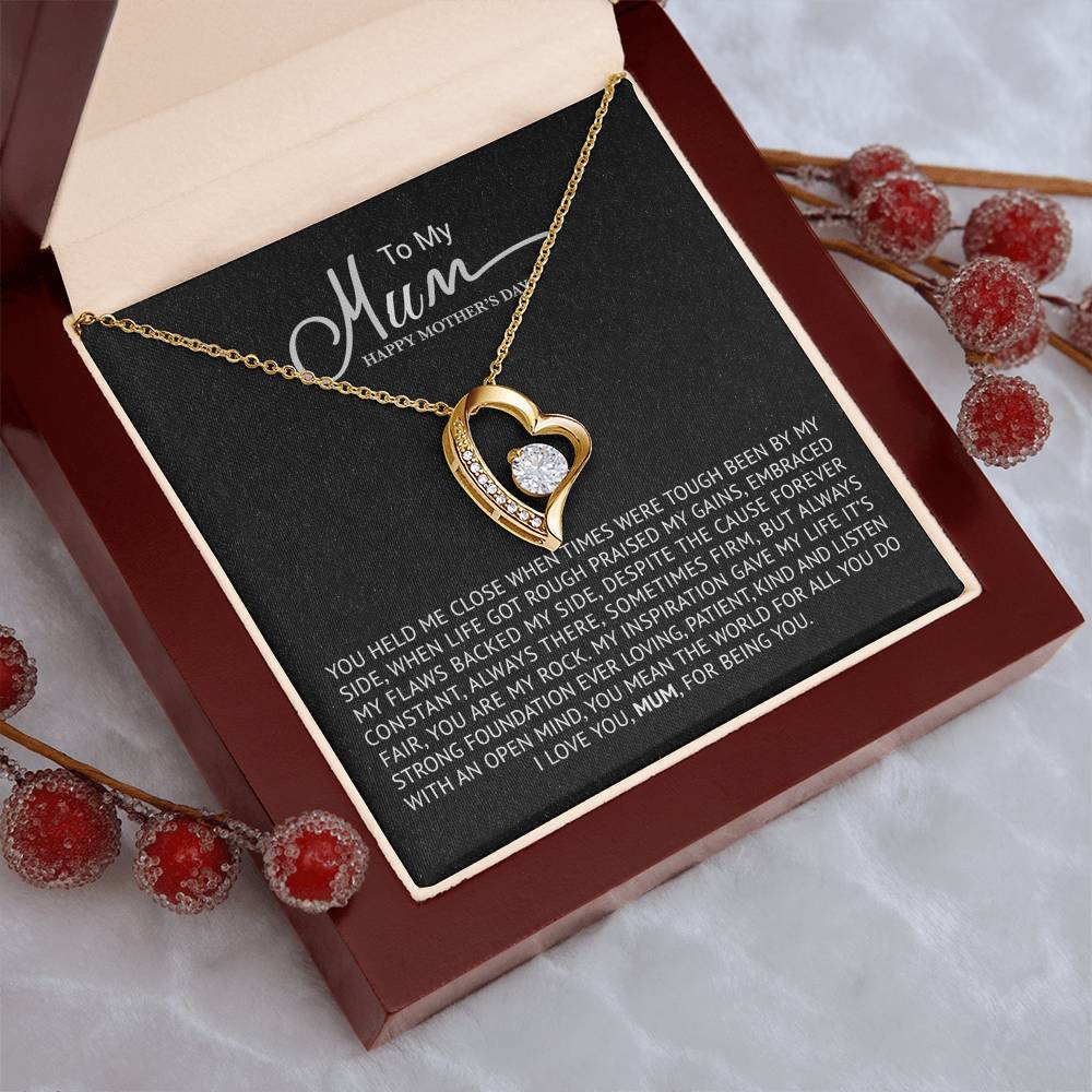 To My Mum Necklace Mother's Day Best Gift For Mum Forever Love Necklace