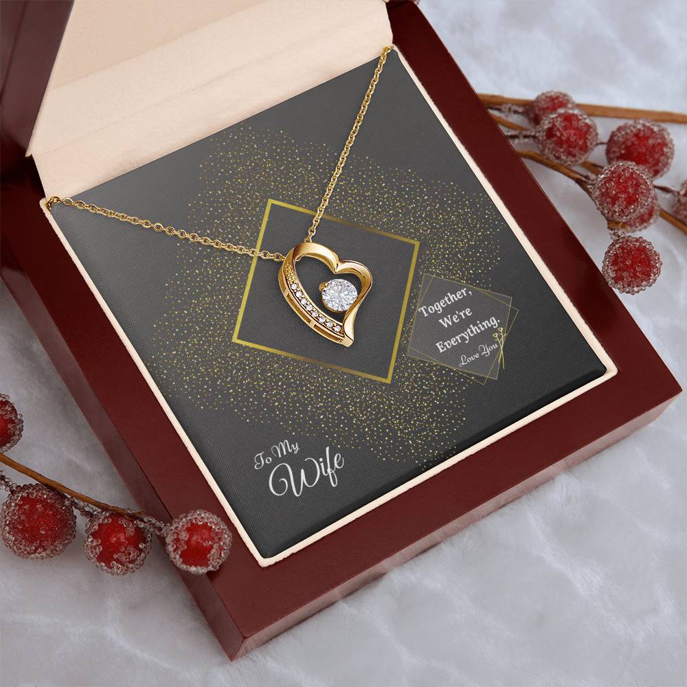 Luxury Collection 2 With Free Gift Box Gift For Wife From Husband Forever Love Necklace