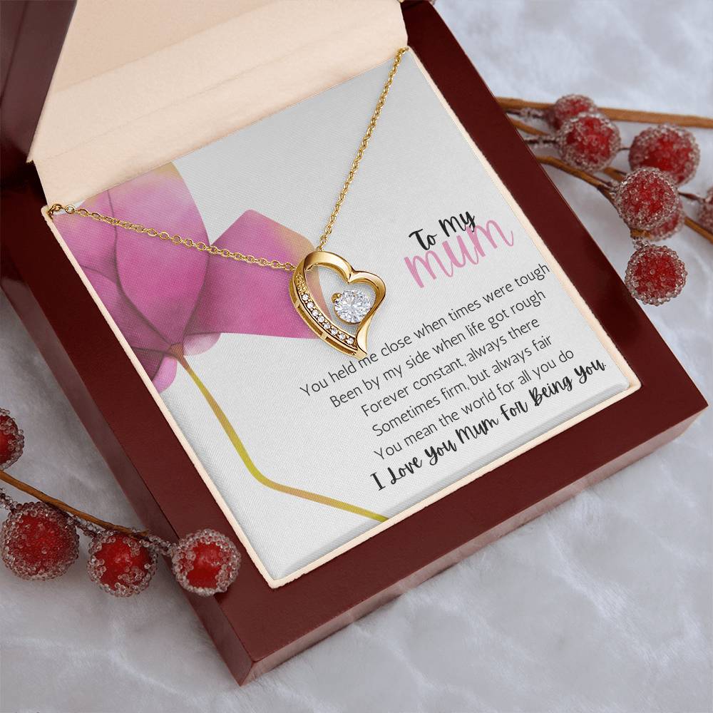 I Love You Mum Forever Love Necklace
