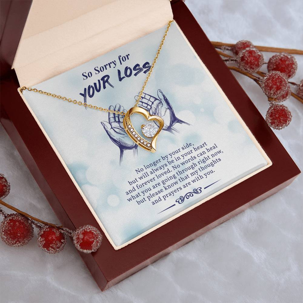 In Loving Memory Of Your Mom Initials Hearts Necklace Grief And Loss Of Mom Condolence Gift Memorial Jewelry Forever Love Necklace