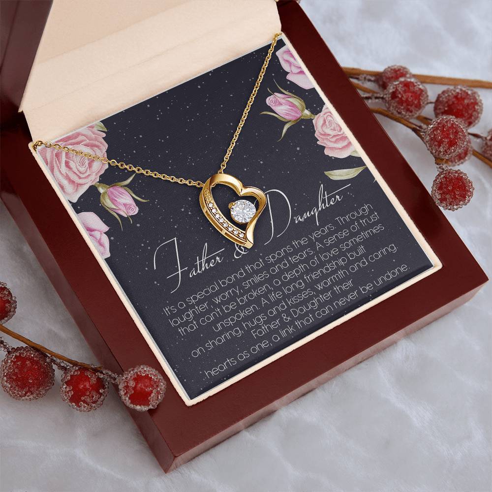 Father And Daughter Best Friend For Life Dragonfly Necklace Birthday Father Daughter Necklace Father To Daughter Birthday Gift Forever Love Necklace