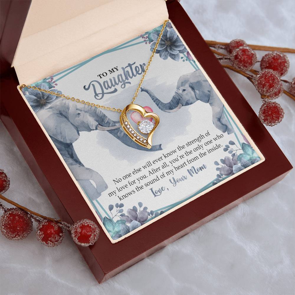 To My Daughter Necklace Daughter Necklace From Mom Sentimental Gift Mother To Daughter Daughter Jewelry Mother Daughter Forever Love Necklace