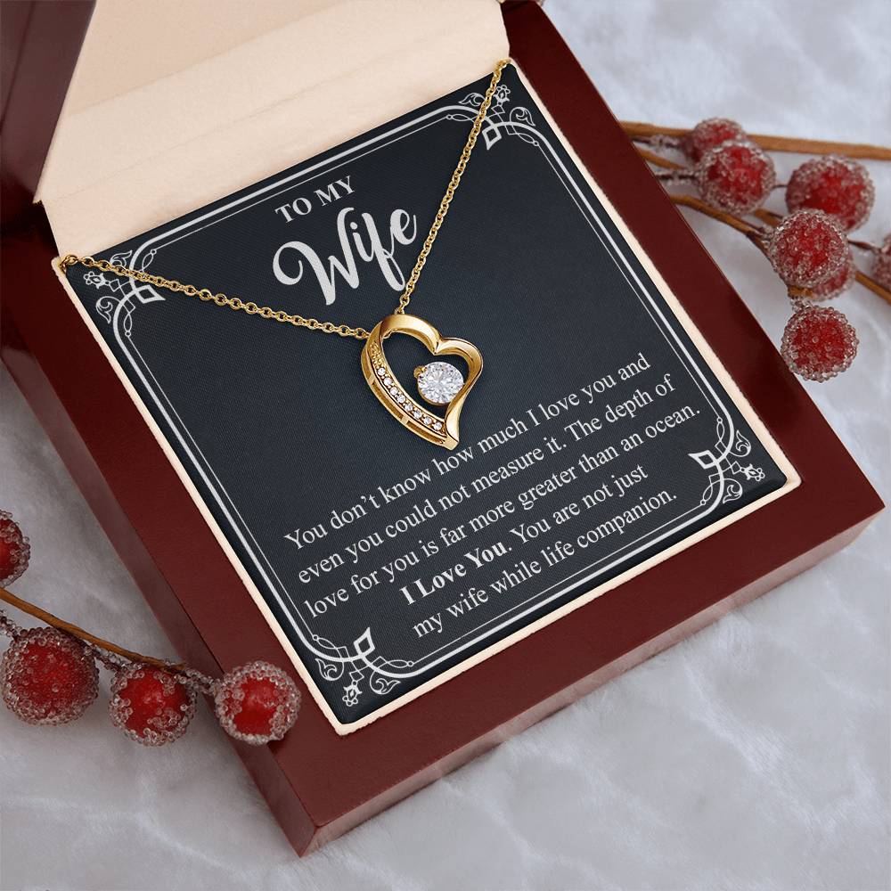 To My Wife 3 Forever Love Necklace