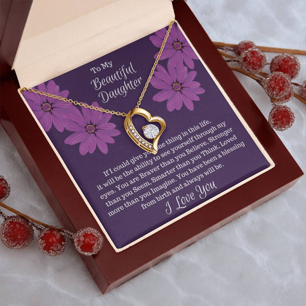 Gift For Daughter If I Could Give You One Thing... Forever Love 1 Forever Love Necklace
