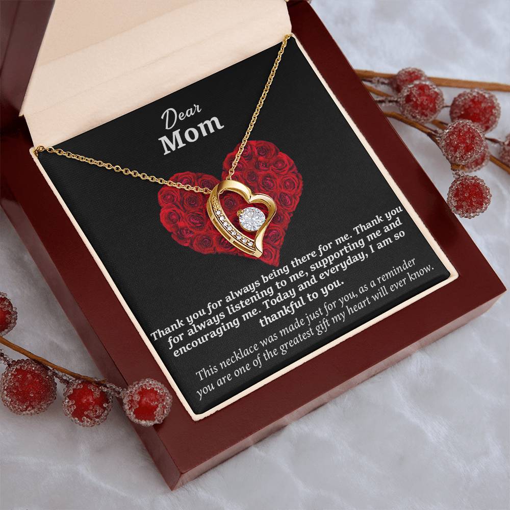 I Am So Thankful Mom Forever Love Necklace