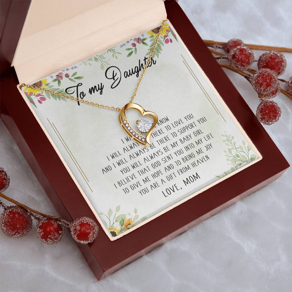 Encouragement Gift From Mom Valentine's Day Gift For Daughter From Mother Spiritual Meaning Gift For Daughter' Forever Love Necklace