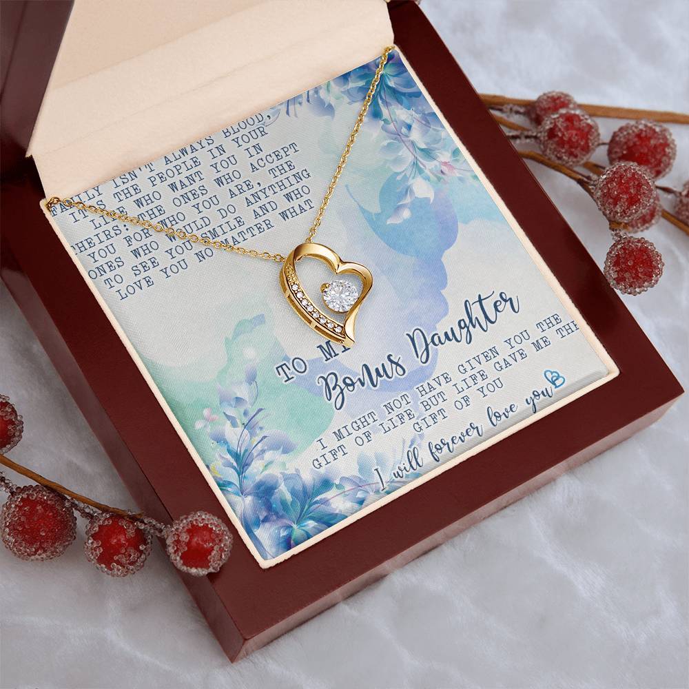 Stepdaughter Necklace Gift Customize Bonus Daughter Necklace Necklace For Stepdaughter Daughter In Law Necklacebonus Daughter Forever Love Necklace