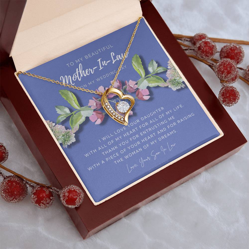 Mother Of The Bride Gift From Groom Mother In Law Gift On Wedding Day From Groom Gifts For Mother Of The Bride Future Motherinlaw Forever Love Necklace
