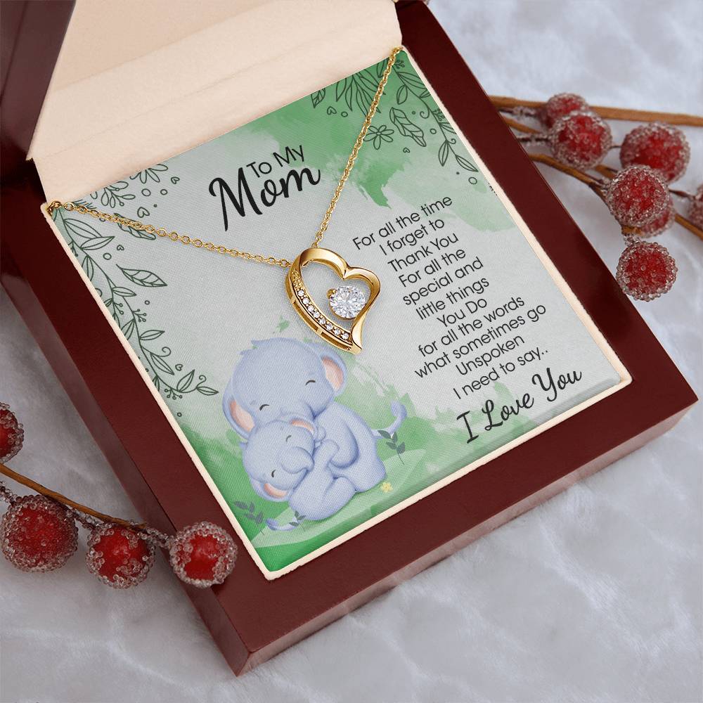 To My Mom 4 Forever Love Necklace
