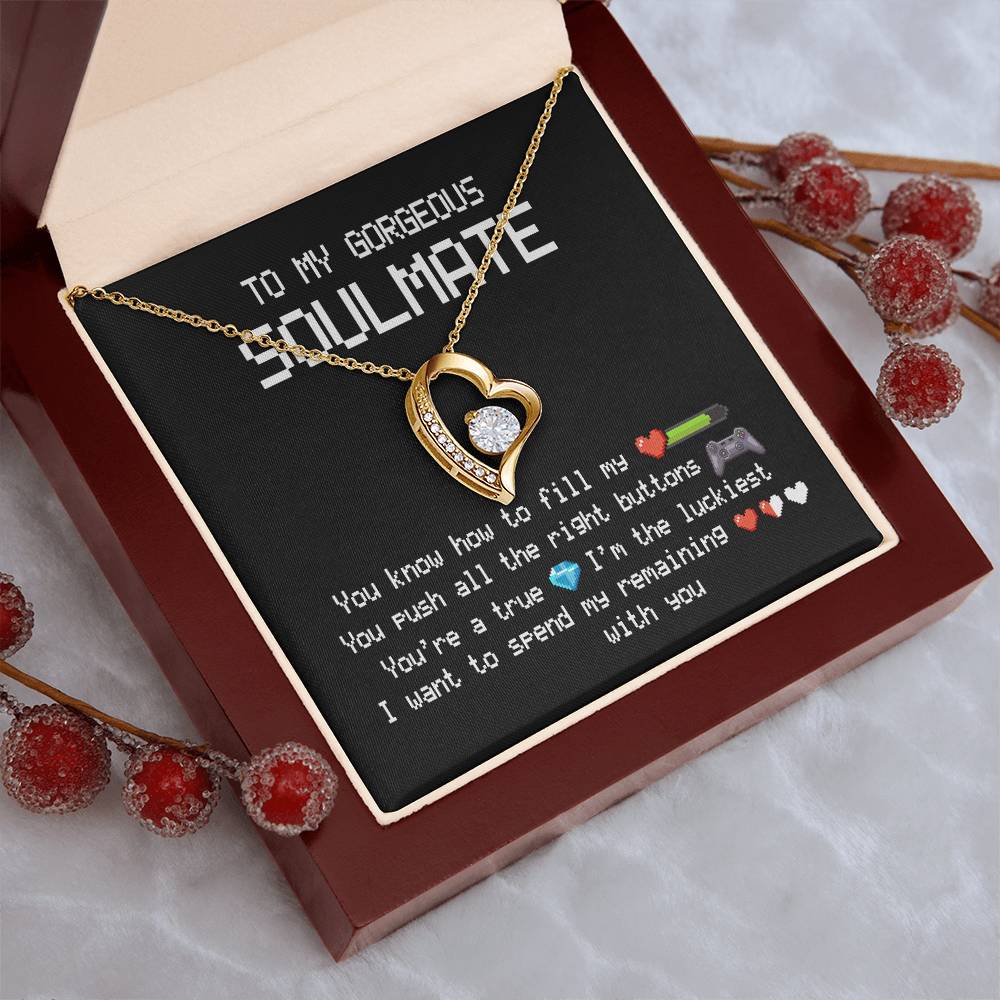 To My Gorgeous Soulmate Forever Love Necklace