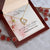 To My Beautiful Wife - Happy Mother's Day - Heart Necklace 14K White Gold Finish Or 18K Yellow Gold Finish - Made In U.S.A.🇺🇸 Forever Love Necklace