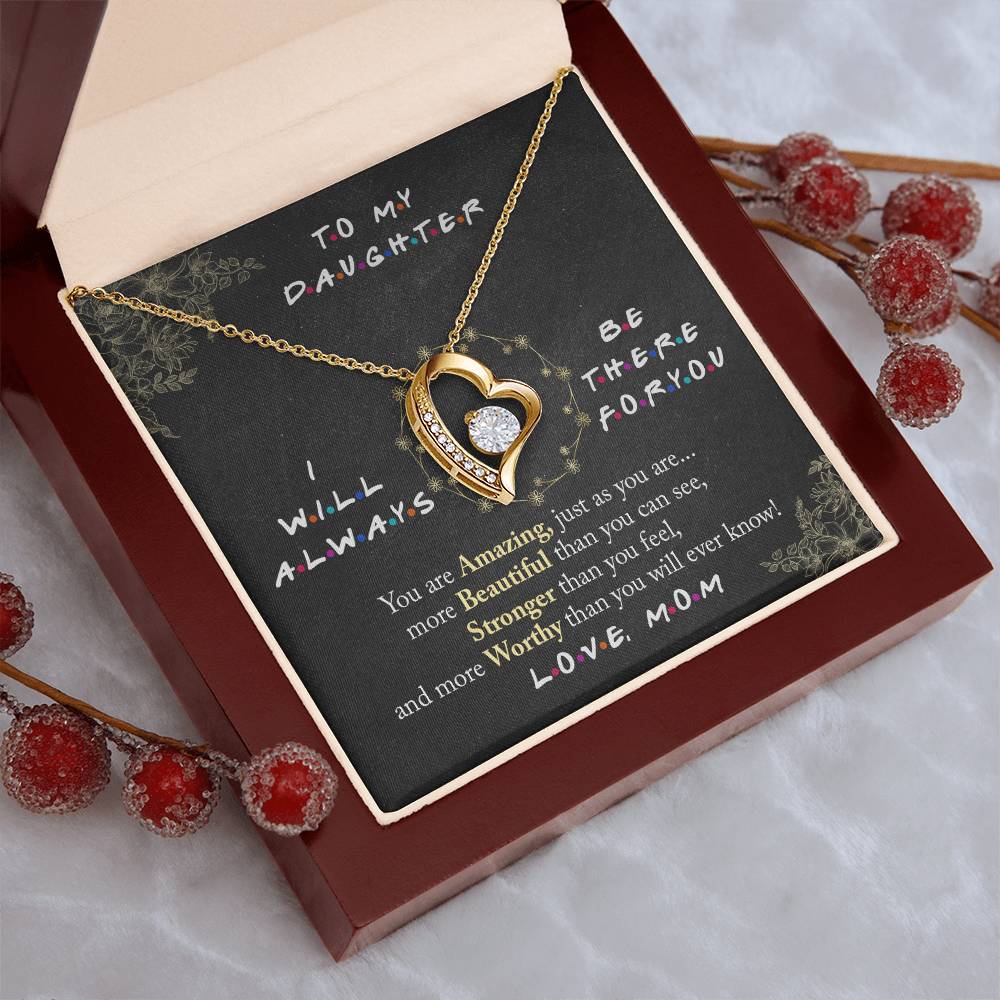 Daughter Gift Necklace Daughter Gift From Mom Daughter Birthday Gift Daughter Necklace Daughter Gift To My Daughter Love Knot Forever Love Necklace