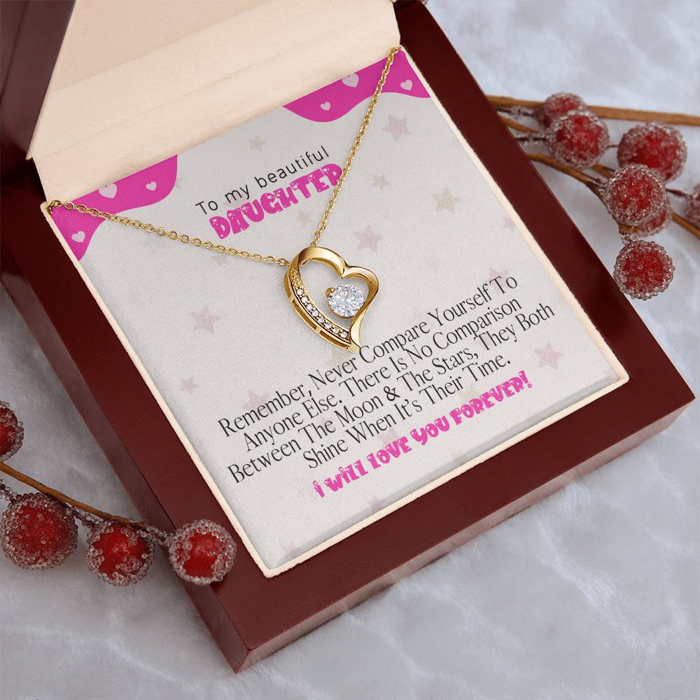 To My Beautiful Daughter The Perfect Gift For Your Daughter A Prayer For My Daughter Mother To Daughter Birthday Gift Forever Love Necklace