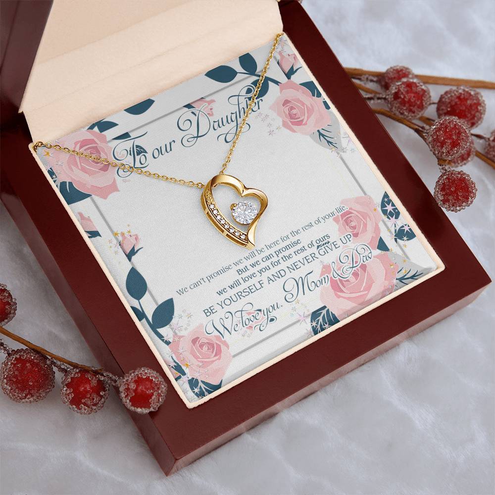 Our Daughter Wedding Gift Daughter Necklace From Mom Daughter Necklace Customize Daughter Necklace Birthday Gift For Daughter Forever Love Necklace