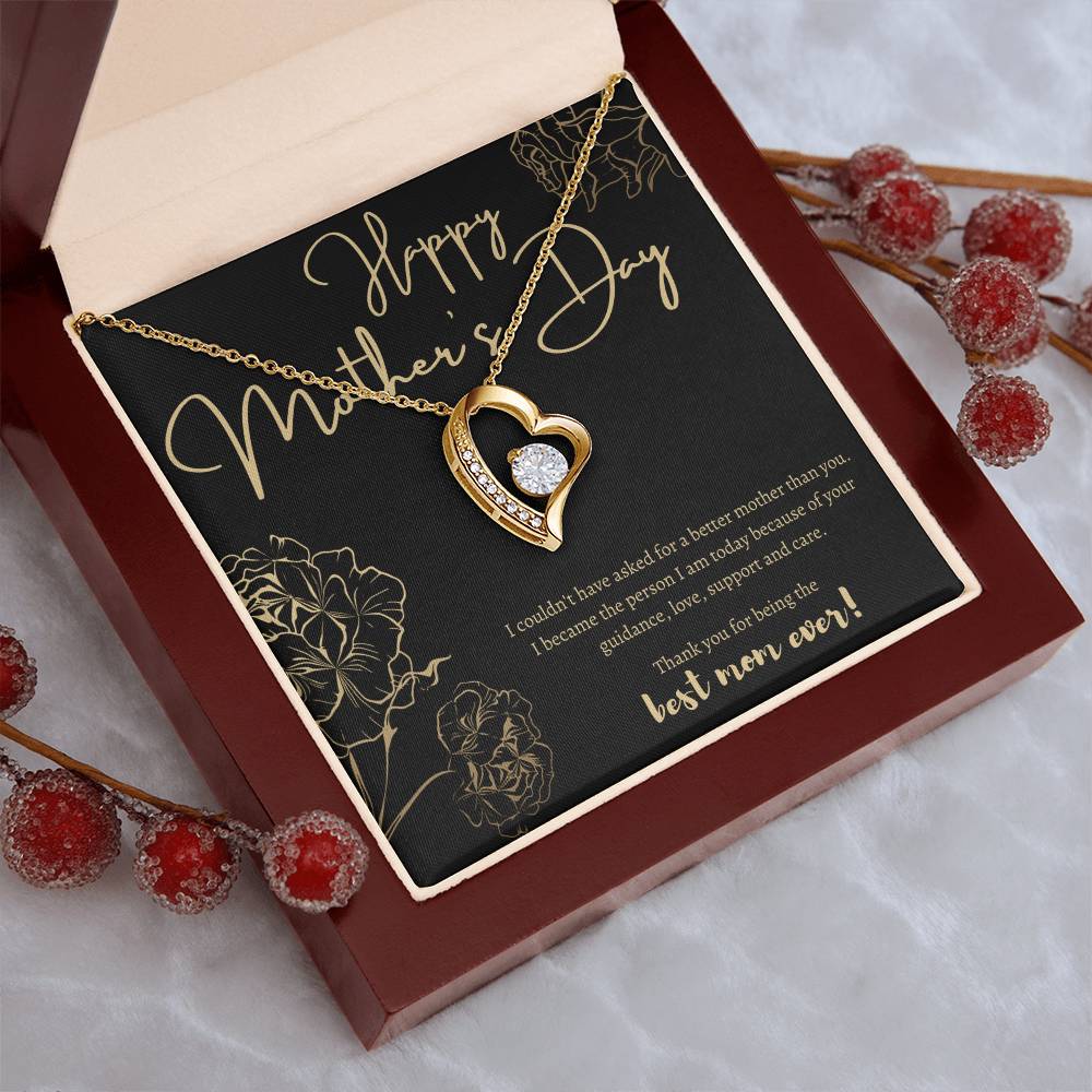 Happy Mother's Day - Forever Necklace - Best Mom Ever! Forever Love Necklace