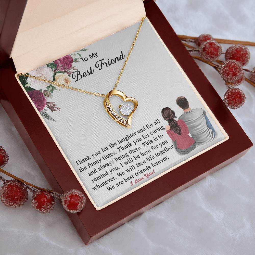 Gift For Best Friend From Boyfriend Friend Necklace 1 Forever Love Necklace