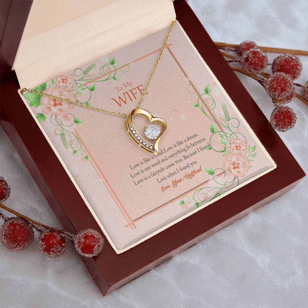 Gift For Wife Love Is Like A Cloud Necklace 1 Forever Love Necklace