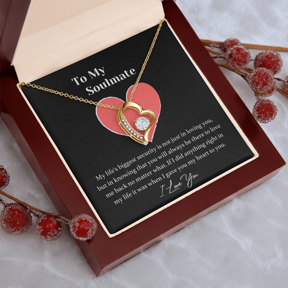 My Soulmate - I Love You - Necklace - To My Soulmate Forever Love Necklace Soulmate Necklace Gift For Her To My Soulmate Necklace Forever Love Necklace
