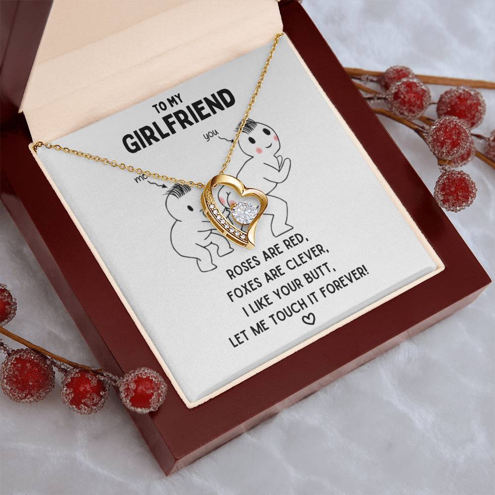To My Girlfriend - Let Me Touch It Forever  Forever Love Necklace Forever Love Necklace