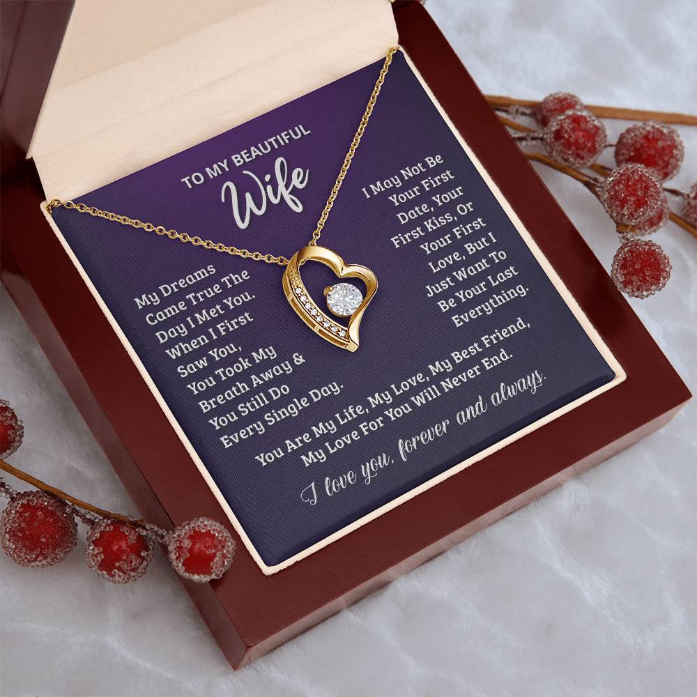 Gift For Wife Your Last Everything Forever Love Necklace