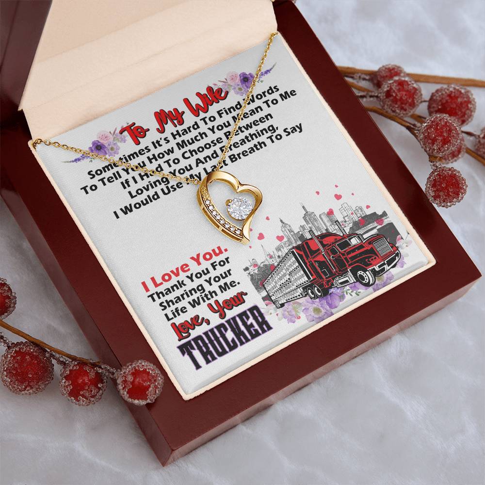 Trucker's Wife 2 1 1 Forever Love Necklace