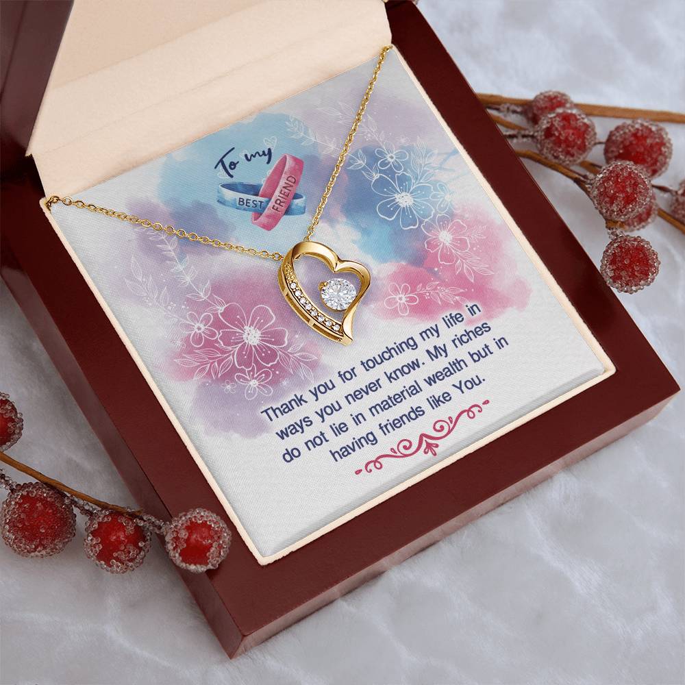 To My Best Friend Necklace Forever Love Necklace
