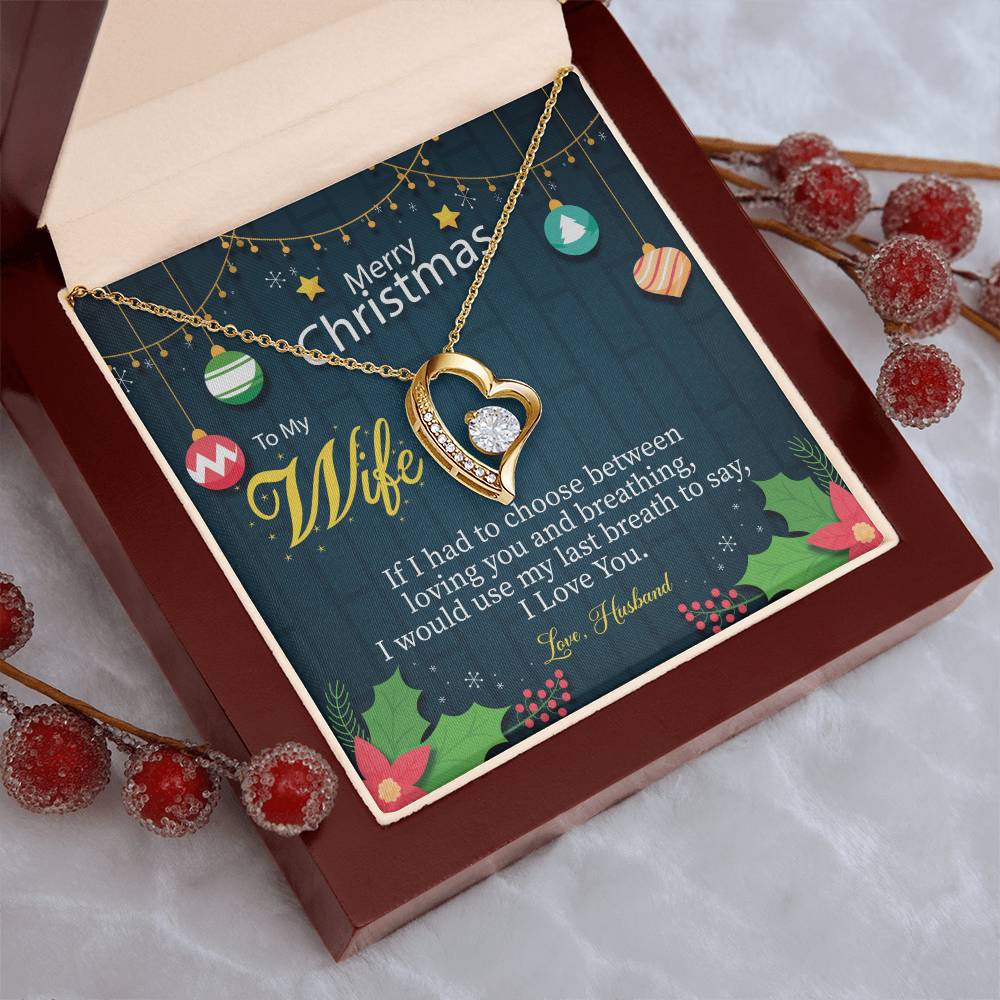 Merry Christmas To Wifechoose Love 1 Forever Love Necklace