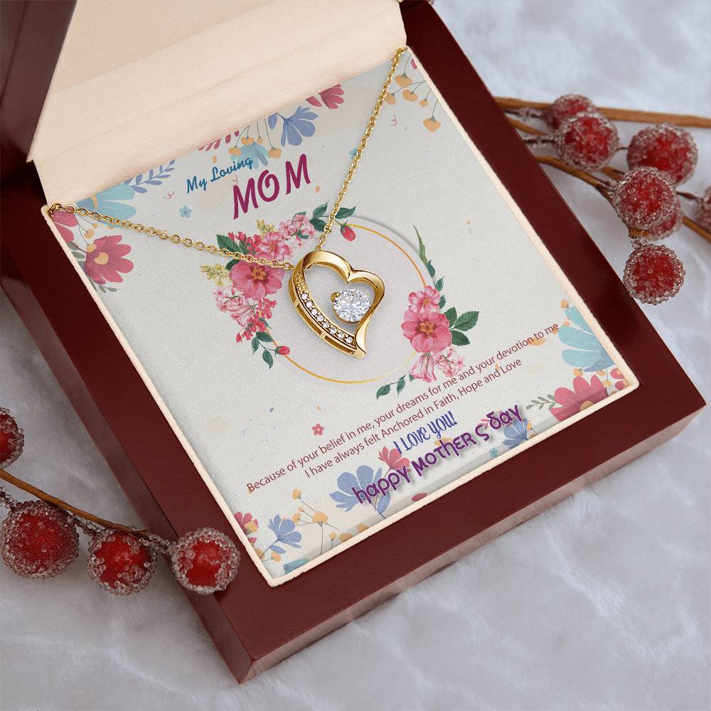 To My Mom Forever Love Necklace