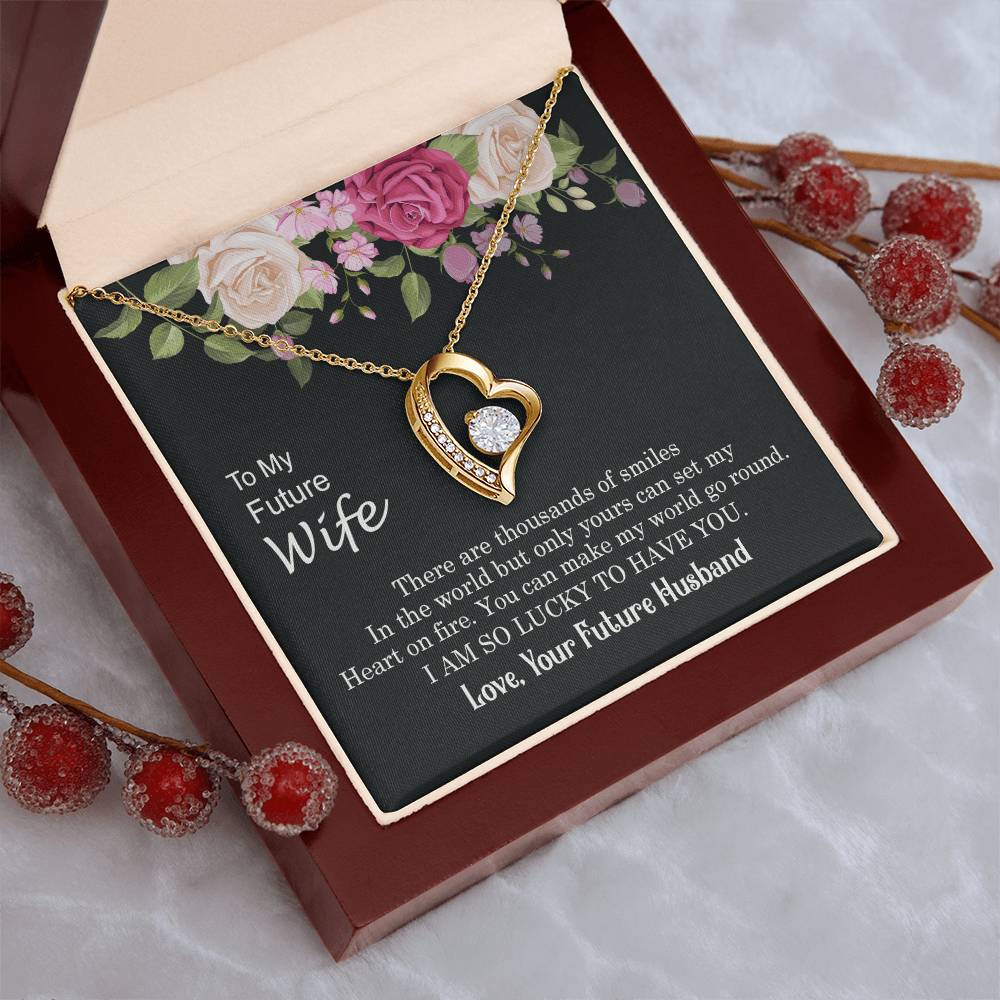 I Am So Lucky To Have You To Future Wife 1 Forever Love Necklace