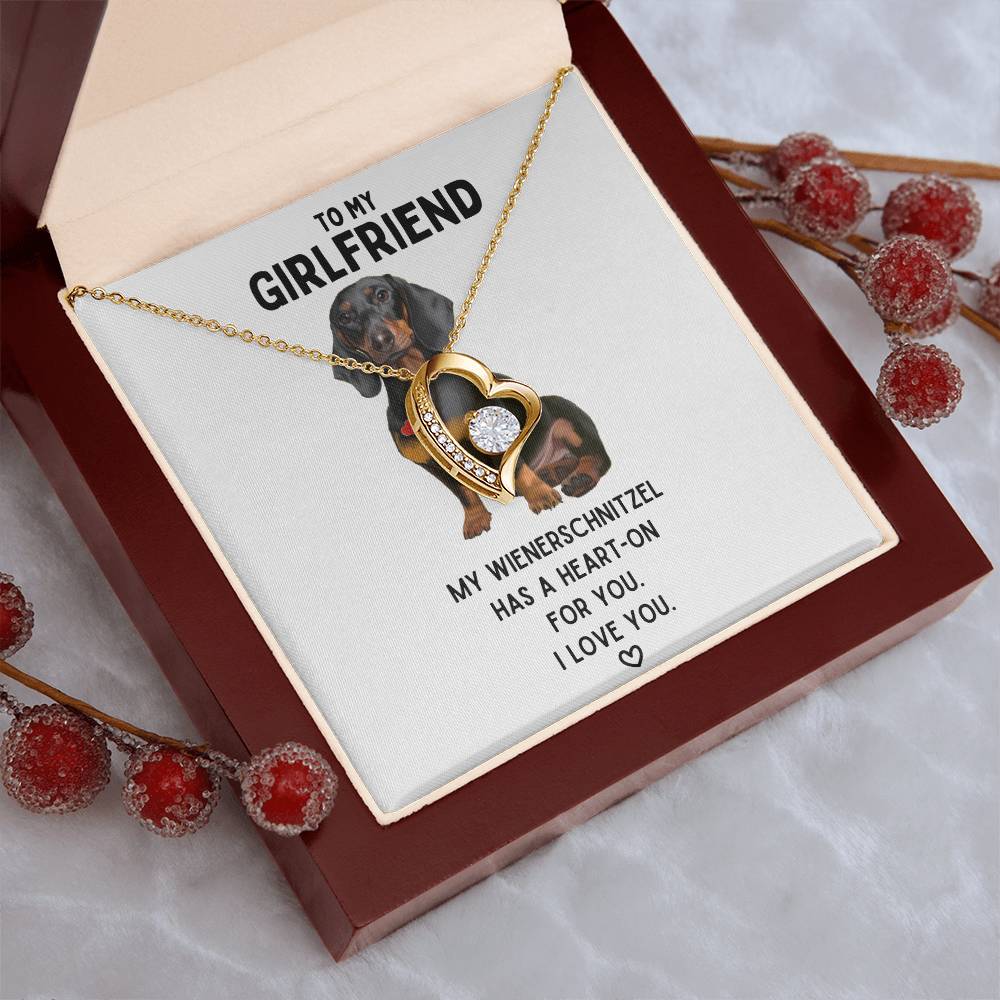 To My Girlfriend My Wienerschnitzel Necklace 1 Forever Love Necklace