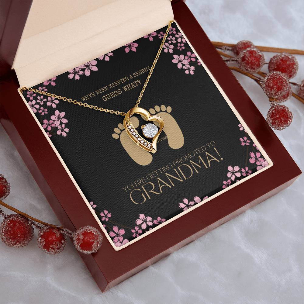 New Grandma Necklace Pregnancy Announcement Grandparent Gifts For Grandma First Time Grandma Forever Love Necklace