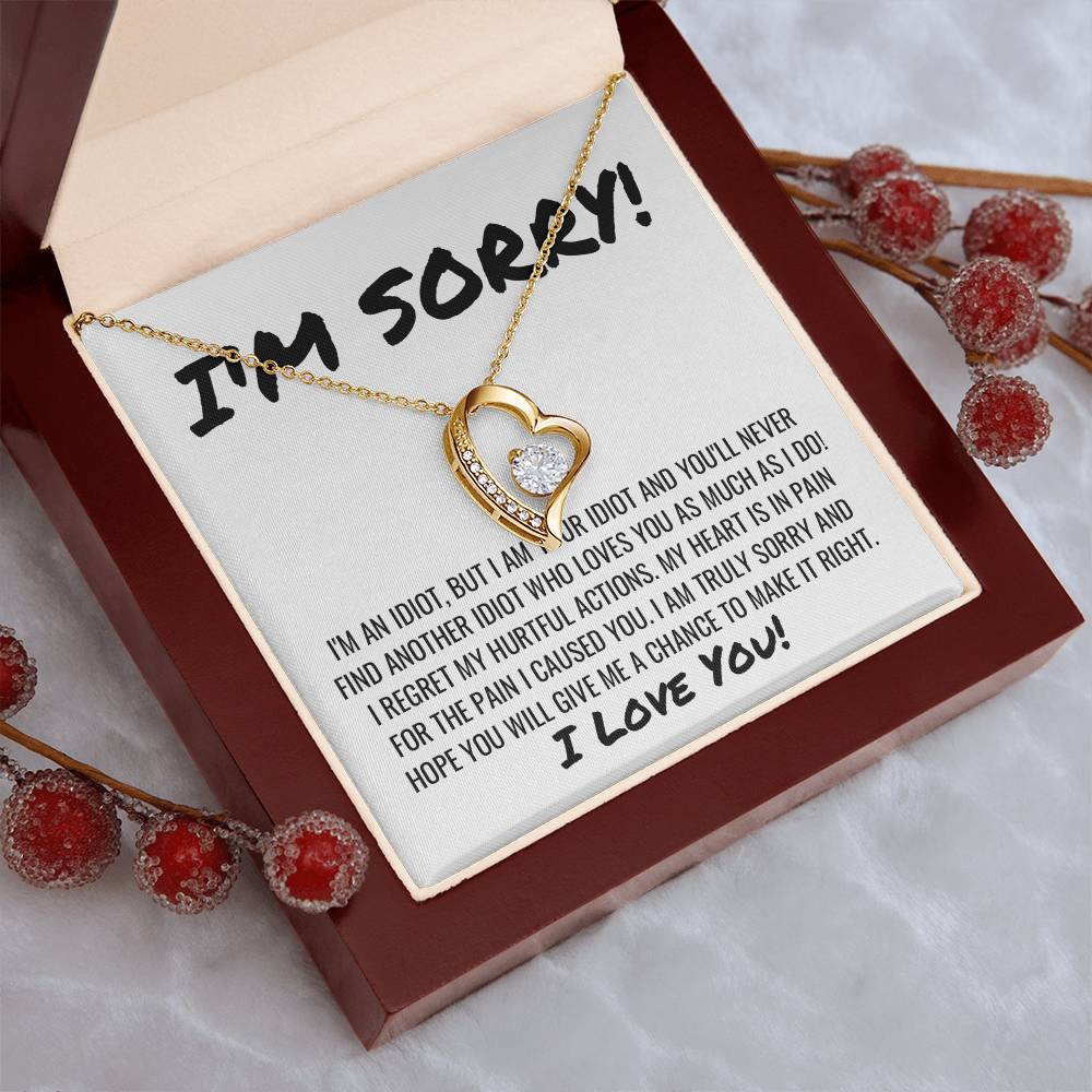Sorry Apology Love Necklace Forever Love Necklace