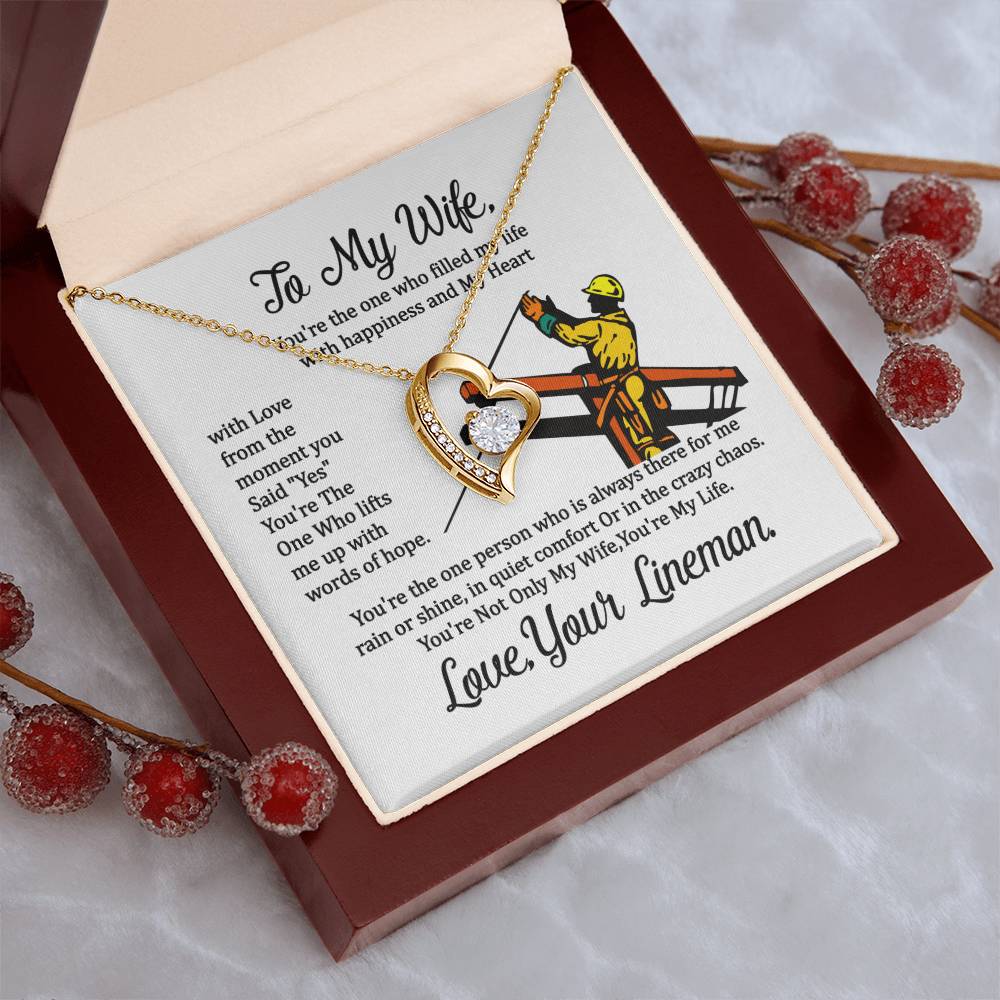 Lineman's Wife Forever Love Necklace