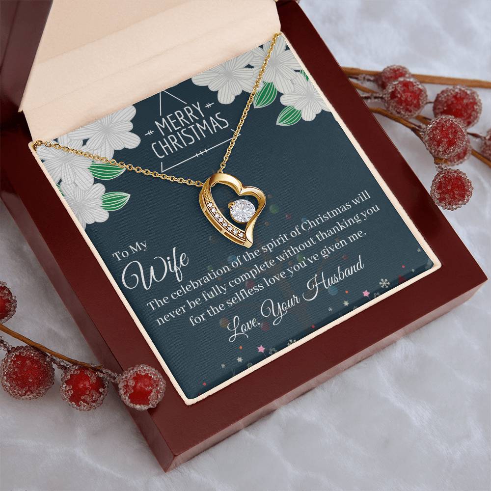 Marry Christmas To My Wife Love Forever Necklace 1 Forever Love Necklace