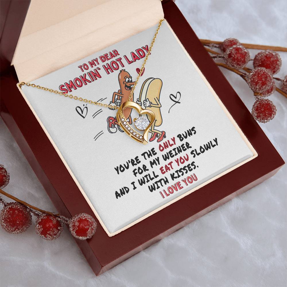 To My Buns I Will Eat You Forever Love Necklace