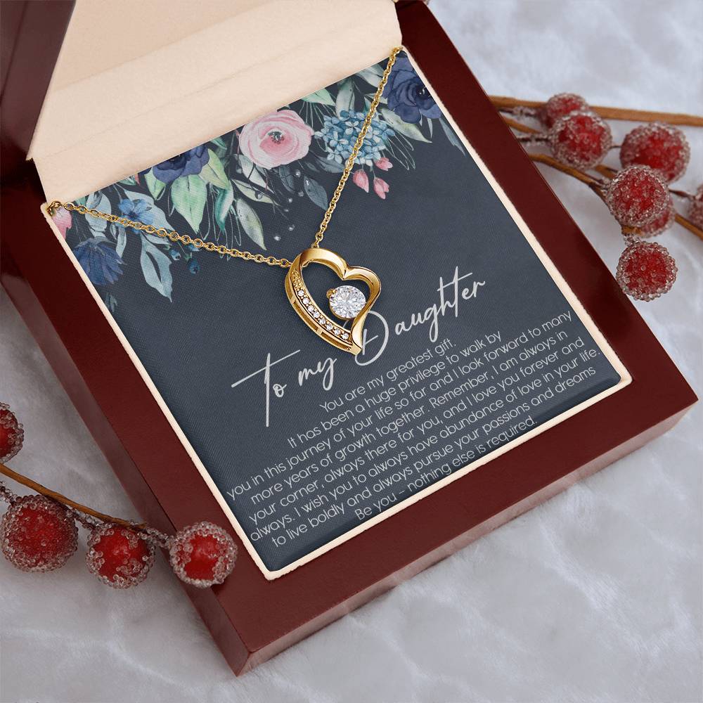 To My Dad Never Forget That I Love You Father's Day Father Daughter Necklace Father To Daughter Birthday Gift Forever Love Necklace