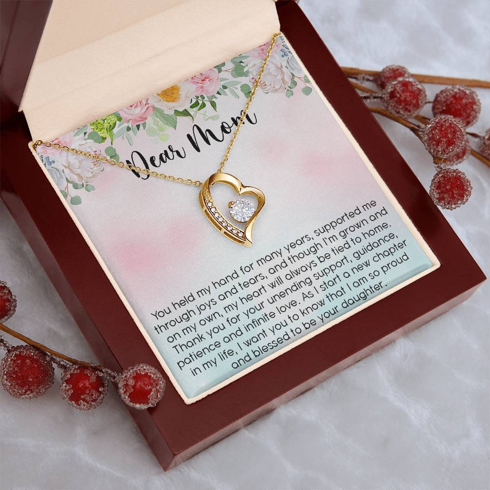 Mother Of The Bride Gift Mother Of The Bride Gift From Daughter Mother Of The Bride Mom Wedding Gift From Bride 1 Forever Love Necklace