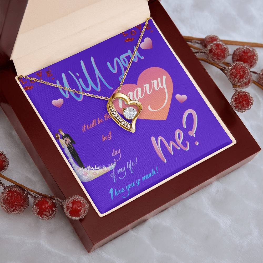 Wedding Gifts Jewellery  Marry Me Forever Love Necklace Forever Love Necklace