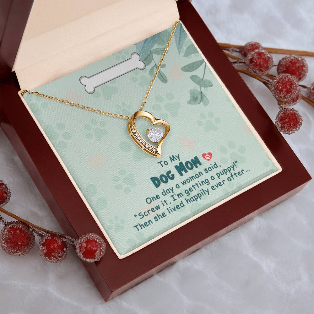 To My Dog Mom - Forever Love Necklace Forever Love Necklace