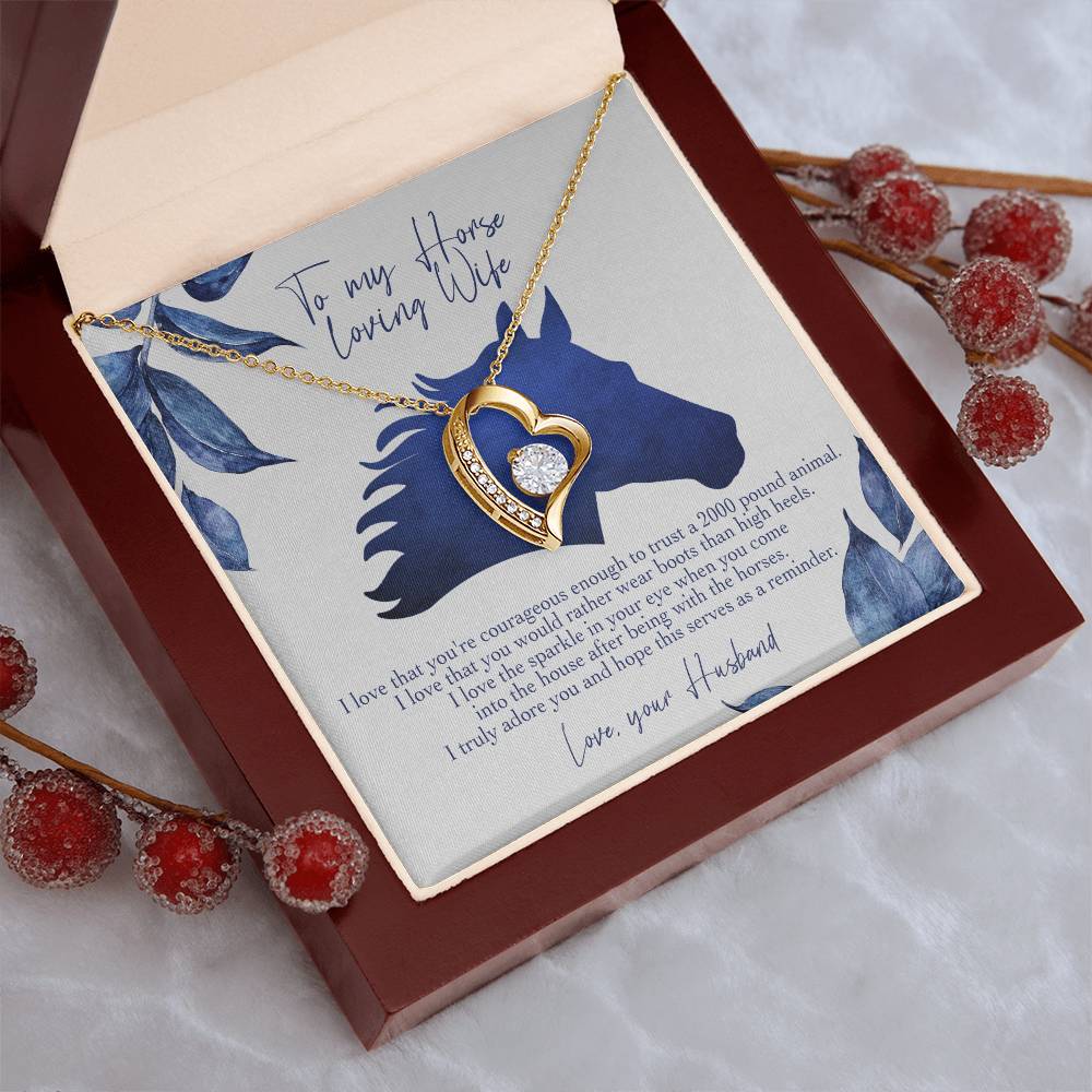 I Love That You're Courageous Enough Forever Love Necklace