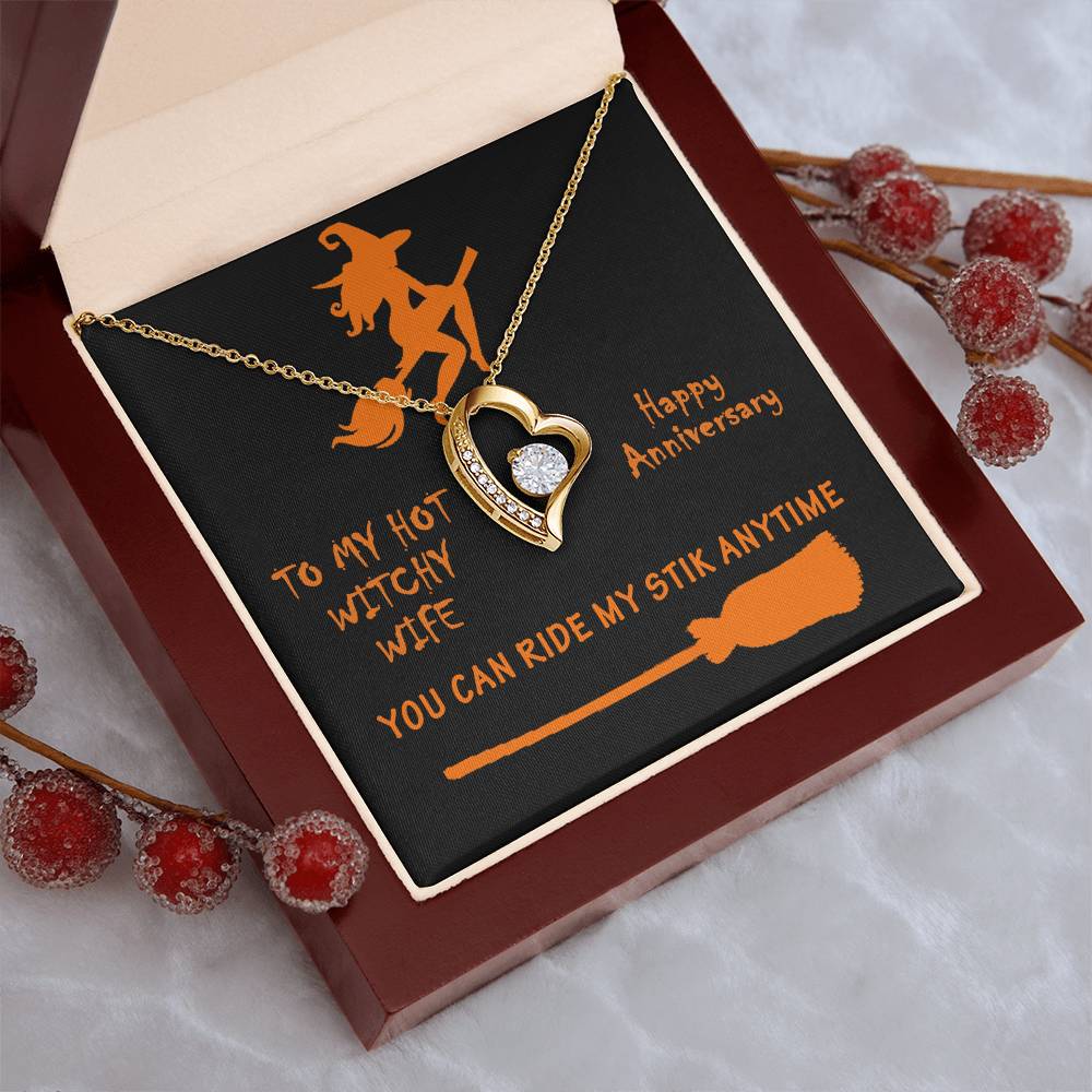 Hot Witchy Wife Anniversary Gift Forever Love Necklace