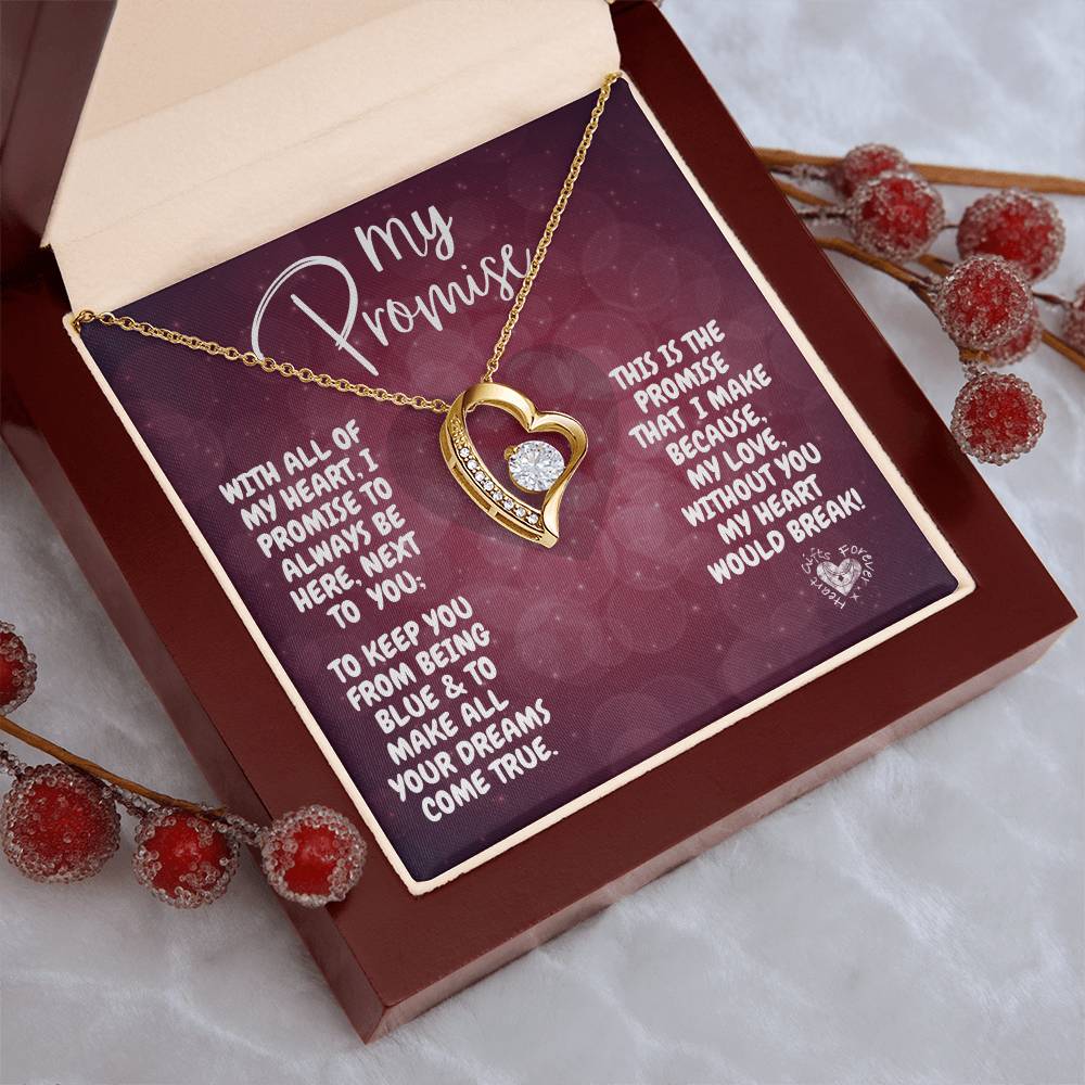 My Promise To You Heart Necklace Forever Love Necklace