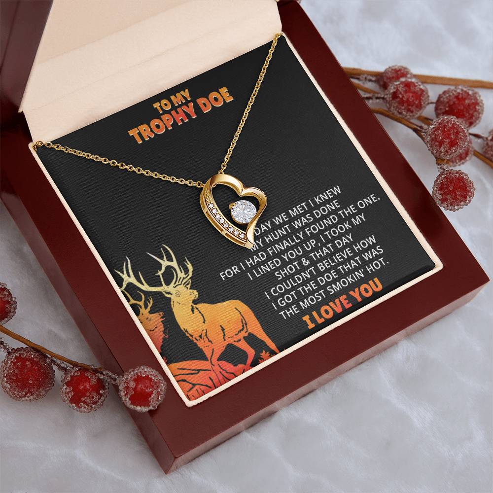 Stepped Into Range Wedding Day Gift Her Hunting Gift For Her Gift For Girlfriend Gift For Fiance Valentines Day Gift Forever Love Necklace