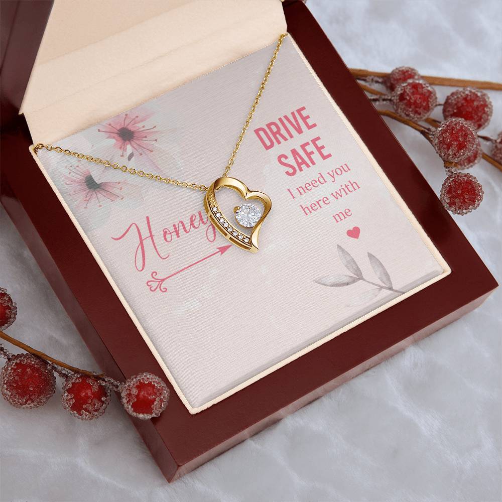 Hony Drive Safe I Need You Here With Me Forever Love Necklace