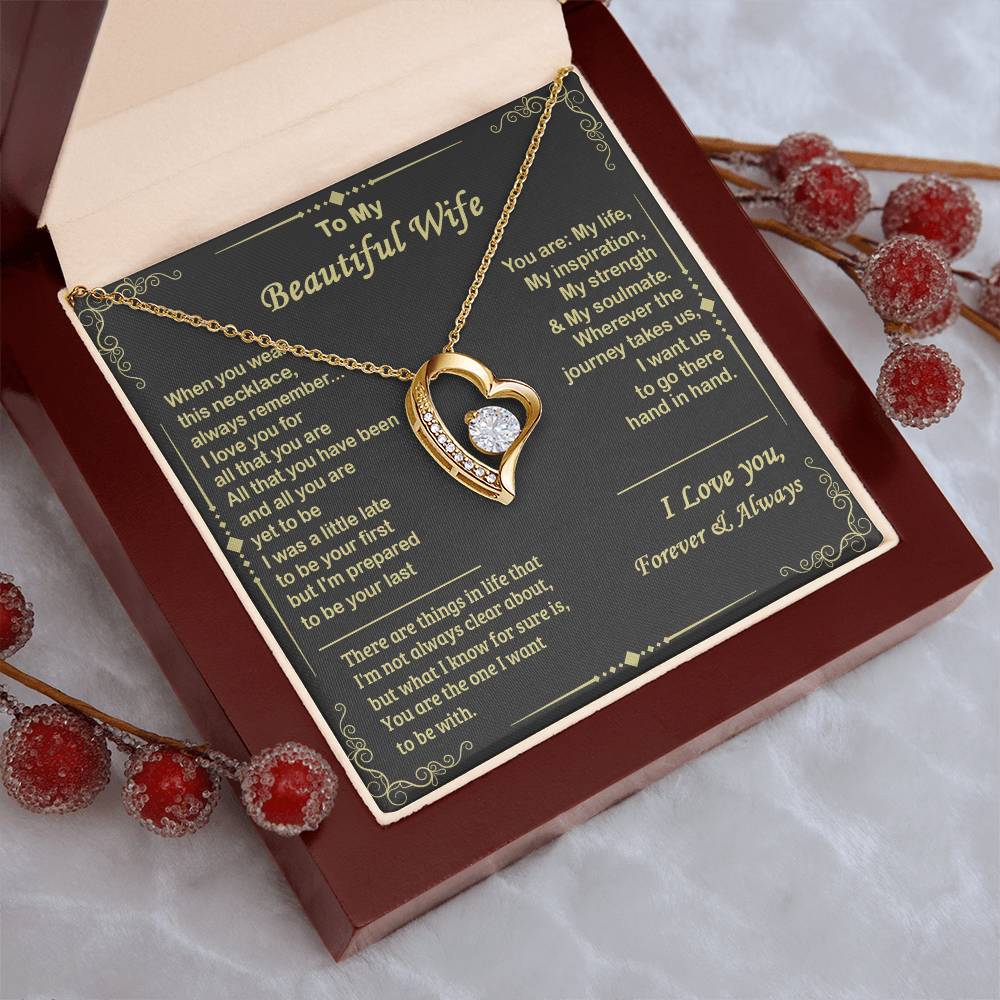Almost Sold Out To My Beautiful Wife Forever Love Necklace